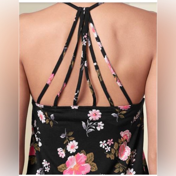 Lascana for Venus Floral Tank Top - Size M - Picture 3 of 6